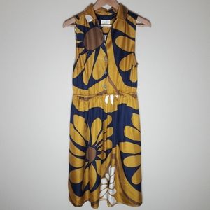 Anthropologie Maeve Floral Midi Shirt Dress